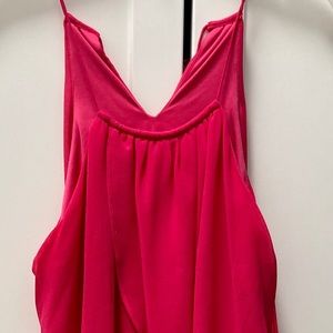 Hot pink sleeveless dress